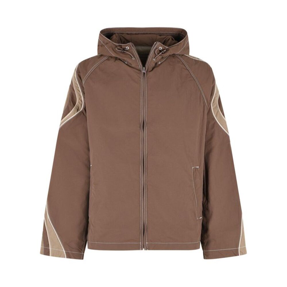 Erl Brown Nylon Jacket Men